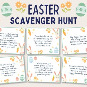 Easter Scavenger Hunt for Kids, Kids Easter Treasure Hunt, Indoor Easter Scavenger Hunt, Easter Egg Hunt Clues, Easter Scavenger Hunt Clues
