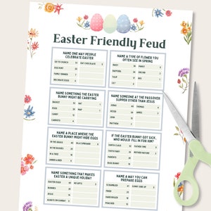 Easter Friendly Feud, Easter Trivia Feud, Easter Family Feud Game ...