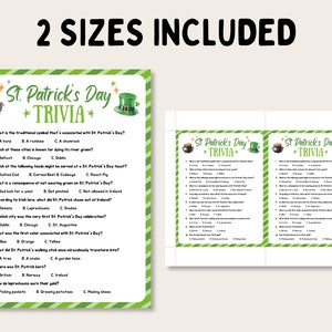 St Patrick's Day Party Game Bundle, Printable St Patricks Day Games, St Patricks Day Activity for Kids, St Pattys Day Party Games for Adults image 2