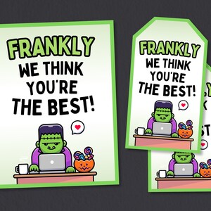 Halloween Teacher Appreciation Gift Tag, Halloween Treat Tag for Staff Appreciation, Halloween Thank You Gift Tag for Employee Appreciation