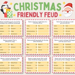 Kerstvriendelijke vete, spel familievete kerst, trivia-spel kerst, quiz familievete, familie-avond familiefeest, spel kerstfeest