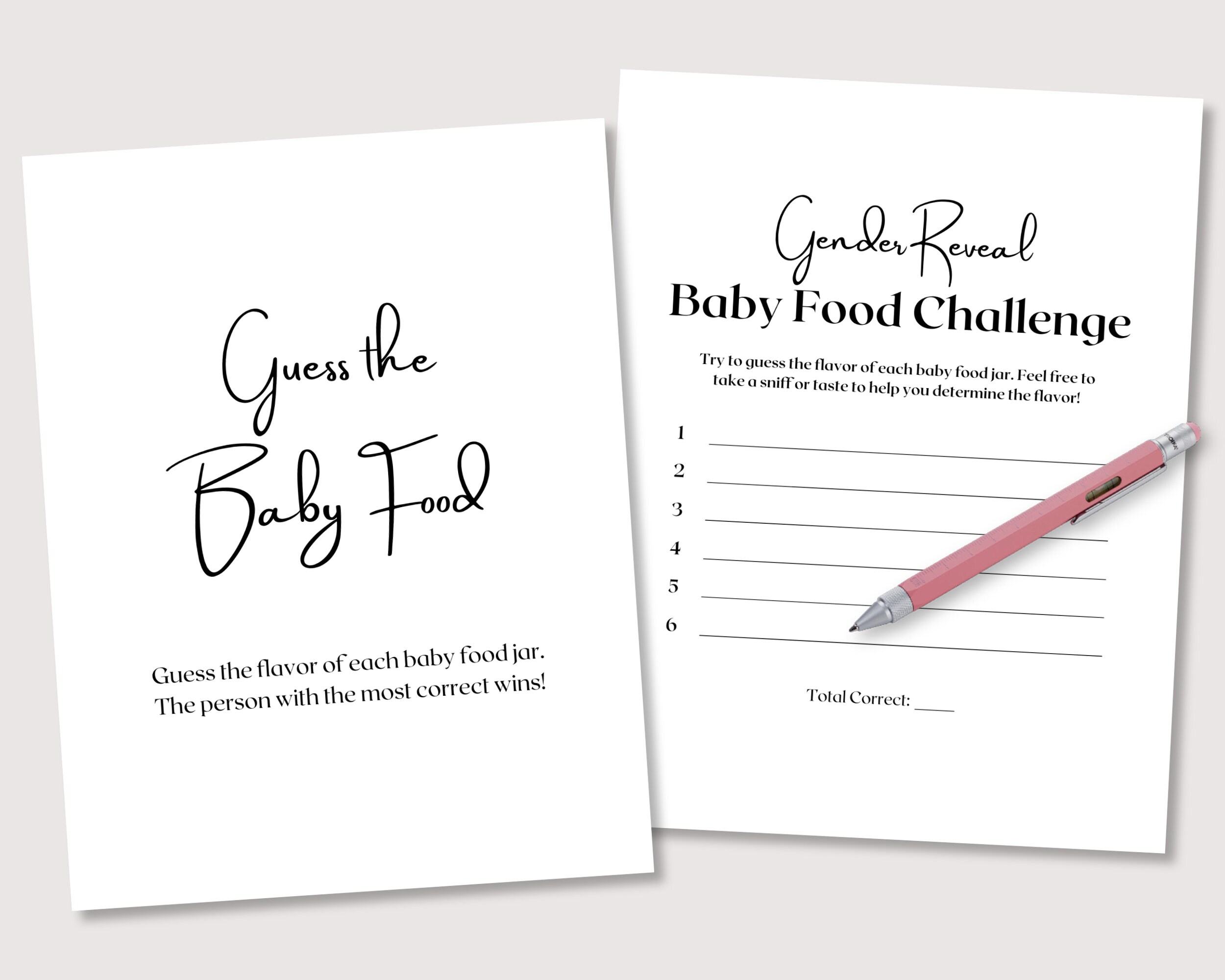 Baby Food Challenge