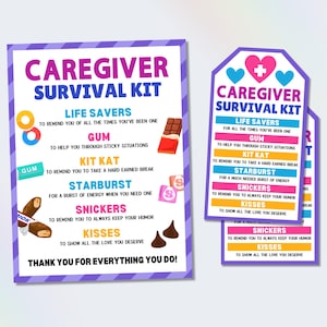 Geschenkanhänger zur Wertschätzung von Pflegekräften, Survival Kit Anhänger für Pflegekräfte, Geschenk für Pflegekräfte, Wertschätzung für Pflegekräfte, Woche für Betreutes Wohnen
