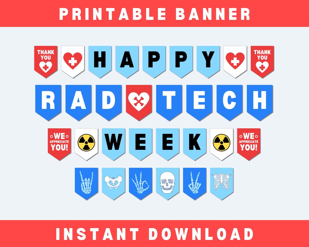 Rad Tech Appreciation Week Banner, Radiologic Technologist Appreciation ...