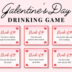 Galentines Day Drinking Game, Galentines Day Party Game for Adults, Galentines Day Drink If Game, Valentine Drinking Game, Ladies Night Game