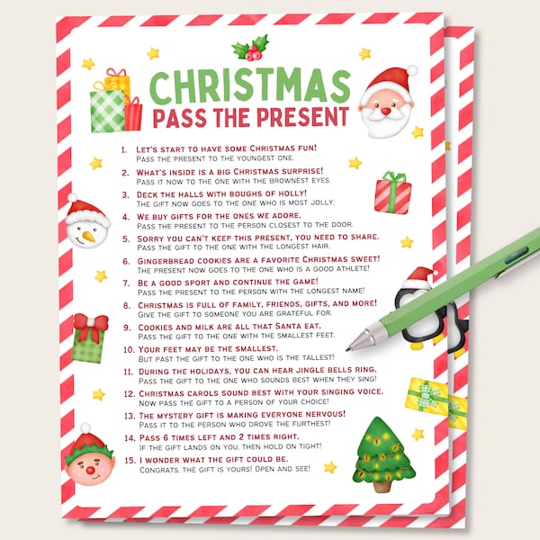 Christmas Game Ideas - Etsy