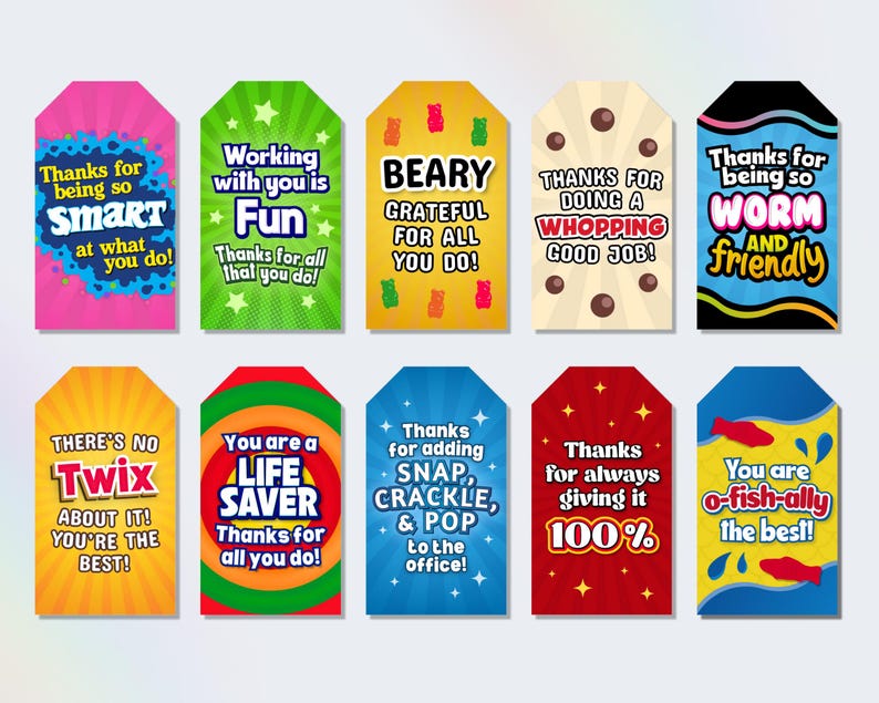 candy bar sayings for employees, thank you gift tags for staff appreciation, employee appreciation gift tags, candy sayings for teachers, employee appreciation tags, candy bar gift tags for employee appreciation, staff appreciation candy gift tags
