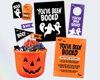 You've Been Booed Printable, Halloween Been Booed Game, Neighbor Halloween Boo Game, You've Been Booed Tag, Halloween Tags, Been Booed Sign