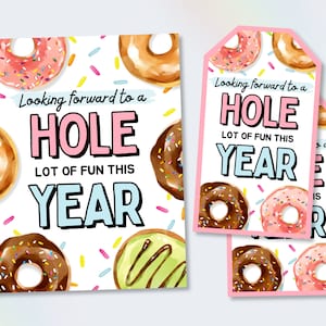 Back to School Donuts Treat Tag, Welcome Back Teachers Sign, Teacher Appreciation Donut Sign, First Day of School Tag, Donuts for Staff Room
