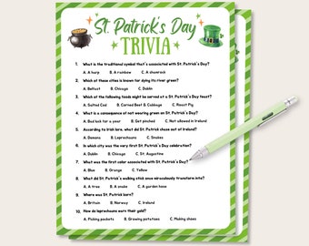 Quiz wiedzy o dniu Świętego Patryka, gra wiedzy o dniu Świętego Patryka, gra imprezowa o dniu Świętego Patryka, przyjacielska wiedza o dniu Świętego Patryka, ciekawostki o dniu Świętego Patryka