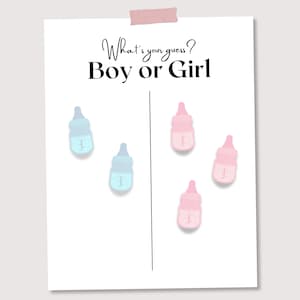 Gender Reveal Stembord, Gender Reveal Breng uw stembord uit, Gender Reveal Prediction Board, Baby Geslacht Stembord, Baby Douche Stemteken