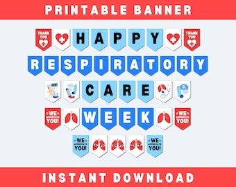 Respiratory Care Week Banner, Happy RC Week Sign, Respiratory Care Appreciation Sign, Thank You Respiratory Therapist Gift, RT Week Idea