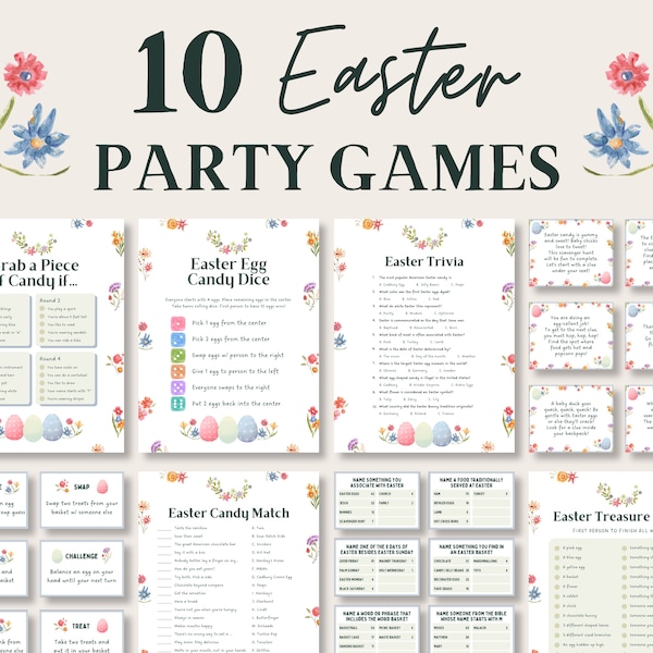 Easter Games for Adults Etsy