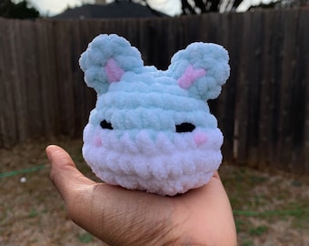 spring bunny crochet plushie