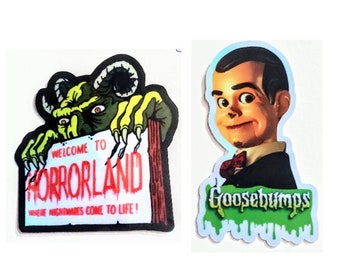 Goosebumps Slappy / Horrorland holographic stickers