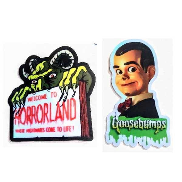 Goosebumps Slappy / Horrorland holographic stickers