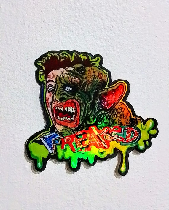Ricky Coogan / The Beast Boy Freaked movie (1993) laminated holographic vinyl  sticker