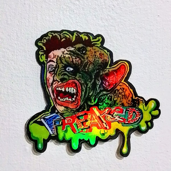 Ricky Coogan / The Beast Boy Freaked movie (1993) laminated holographic vinyl  sticker