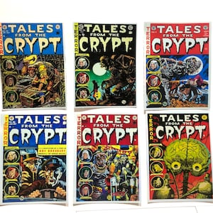 Tales from the Crypt comic books stickers holographic