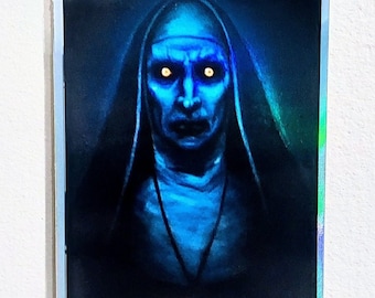 Valak The Nun holographic vinyl sticker