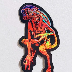 Alien holographic sticker