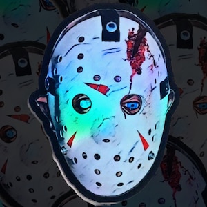 Friday the 13th The Final Chapter Jason Voorhees holographic vinyl sticker