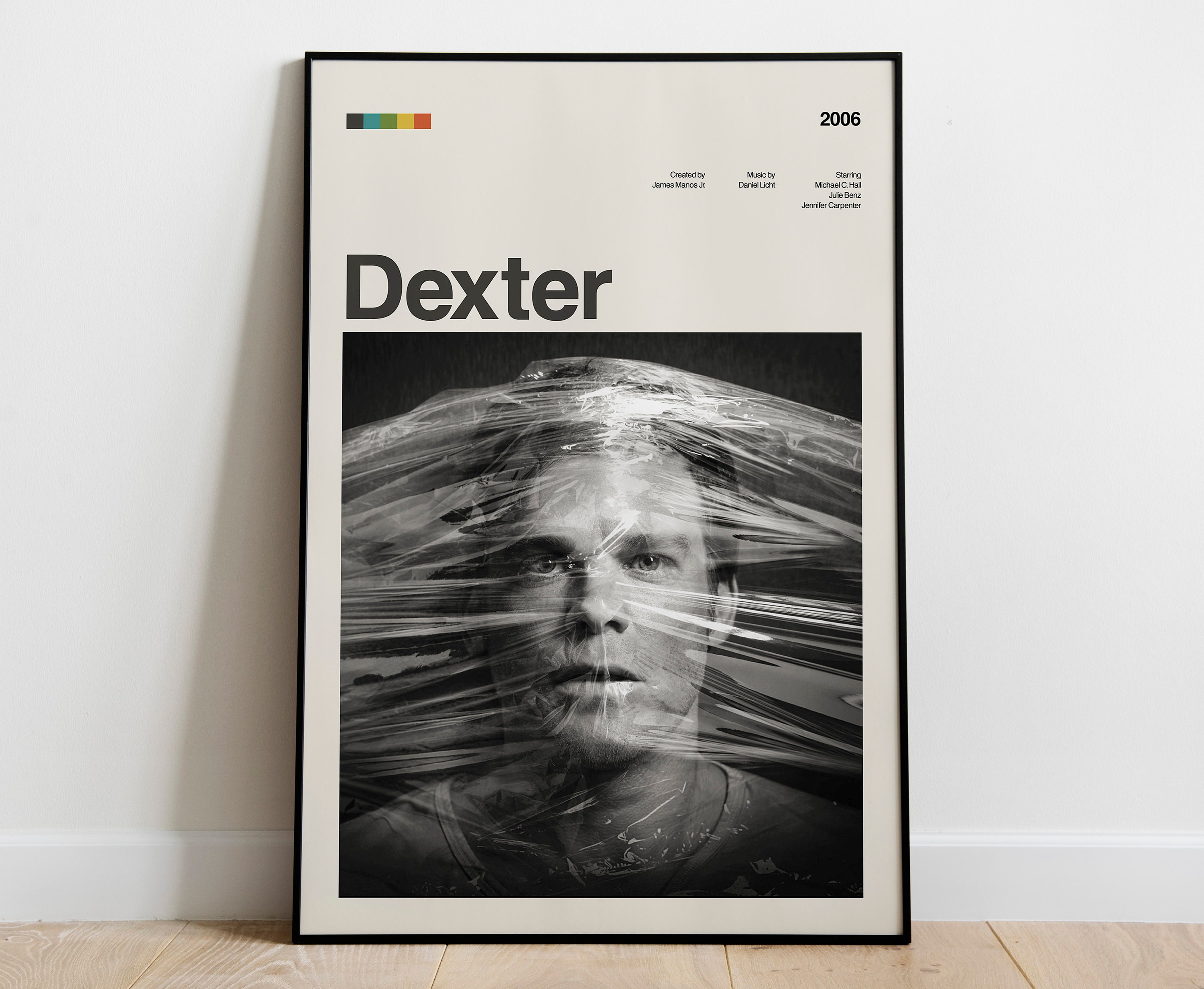 Discover Dexter Tv Series Poster Mid Century Tv Series Poster Print