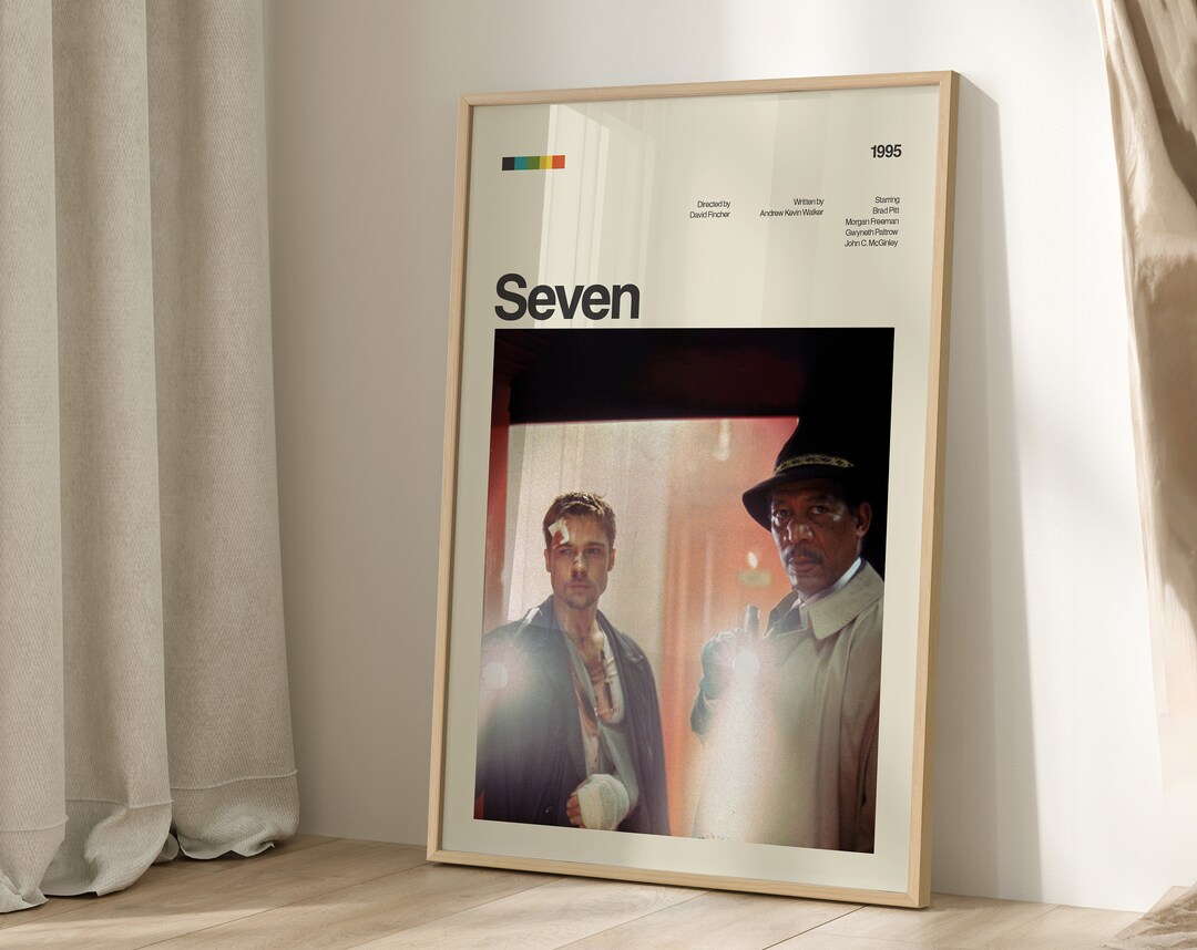 Seven Movie Poster Modern Movie Poster Print Seven Poster - Etsy