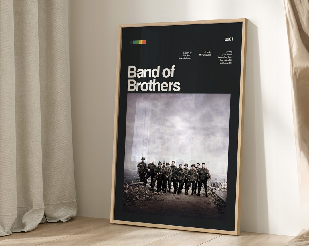 Band of Brothers Tv Series Poster Dark Theme, Modern Tv Series Poster ...