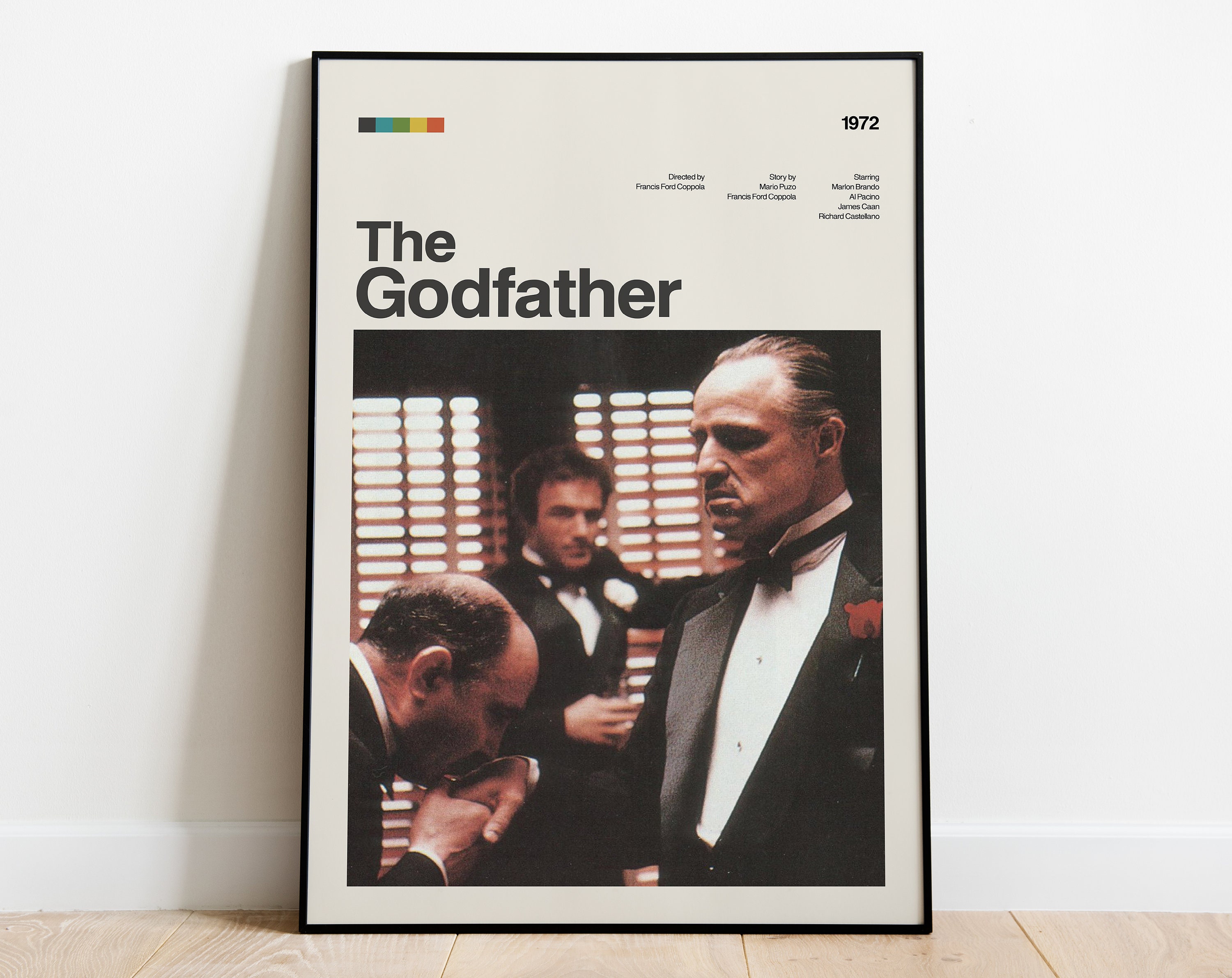 The Godfather Movie Poster, Modern Movie Poster