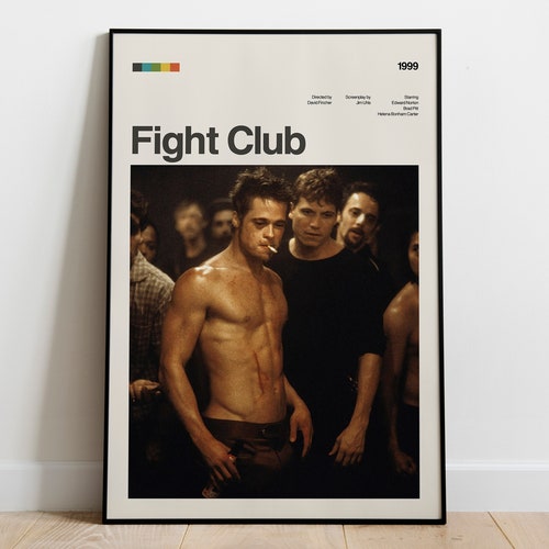 Fight Club Movie Poster Modern Movie Poster Print Fight Club - Etsy Norway
