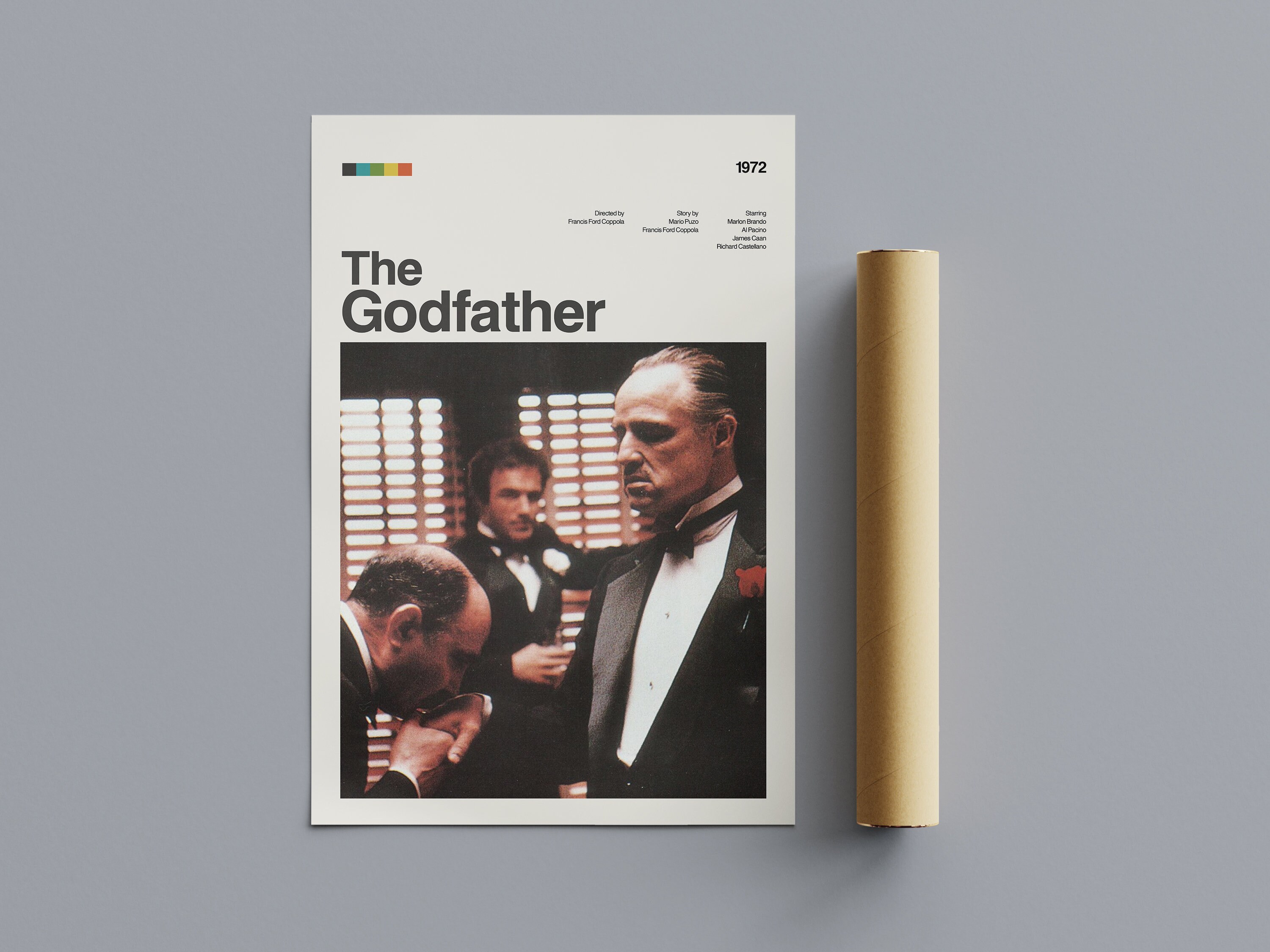 The Godfather Movie Poster, Modern Movie Poster