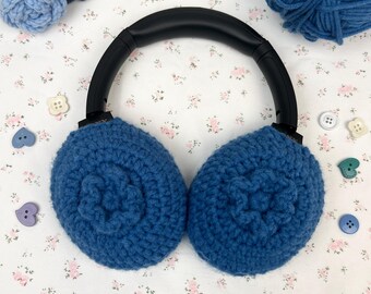 Crochet Blueberry design AirPods Max Headphone Covers,AirPods Max Cover,Sony XM4/XM5 Cover,Handmade ,Gift For Her,music lover gift