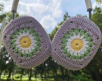 Daisy Crochet AirPods Max Headphone Covers,AirPods Max Case,Sony XM4/XM5 Cover,Handmade Gifts,Gift For Her,Mother's day gifts