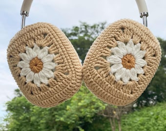 Funda para AirPods Max con diseño de margaritas, funda para AirPods Max, funda para Sony XM4/XM5, hecha a mano, regalo para ella.
