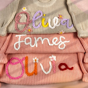 Personalized baby sweater with name,Baby Name Sweater, Knit Baby Sweater,Newborn Baby sweater,Gift For Baby,Aunt gift for baby girl