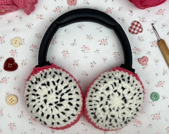 Crochet Pitaya design AirPods Max Headphone Covers,AirPods Max Cover,Sony XM4/XM5 Cover,Handmade ,Gift For Her,music lover gift