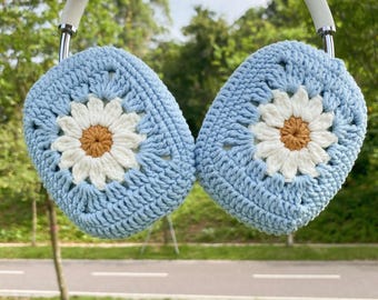 Daisy Crochet AirPods Max Headphone Covers,AirPods Max Case,Sony XM4/XM5 Cover,Handmade Gifts,Gift For Her,Mother's day gifts