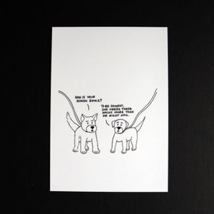Cartolina "Walk Your Human"