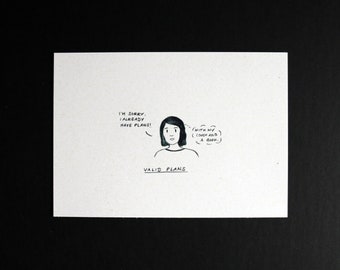 Carte postale "Plans valides"