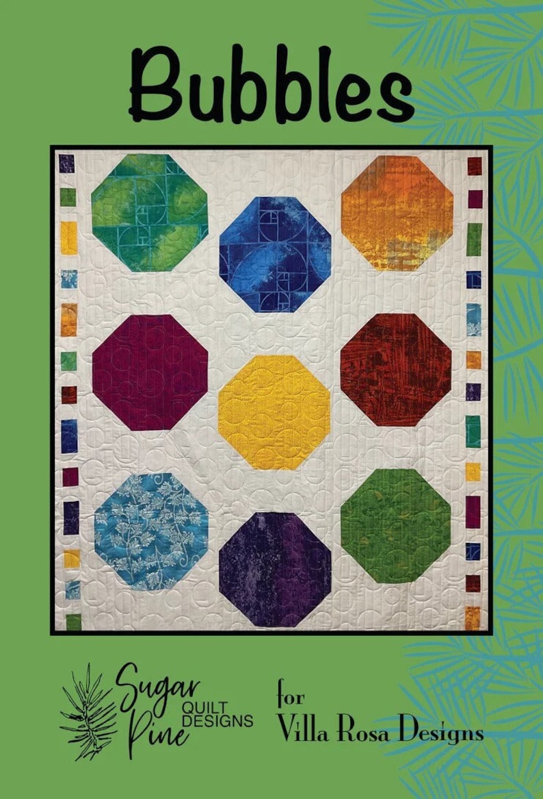 Villa Rosa Bubbles Quilt Pattern Card Etsy