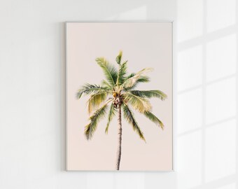 Palm Tree Sky Digitale | Wanddecoratie | Muurfotografie | Woondecoratie | Decor | Afdrukbare kunst aan de muur | Badkamer Decor| Office Wanddecoratie