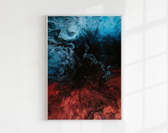 Abstracte Color Trance Digitale | Wanddecoratie | Muurfotografie | Woondecoratie | Decor | Afdrukbare kunst aan de muur | Badkamer Decor| Office Wanddecoratie