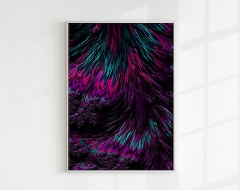 Acid Purple Abstract Digitale | Wanddecoratie | Muurfotografie | Woondecoratie | Decor | Afdrukbare kunst aan de muur | Badkamer Decor| Office Wanddecoratie