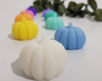 Mini Pumpkin Soaps, Personalized Pumpkin Soap Favors, Pumpkin Baby Shower Favors