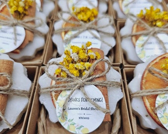 Lemon Themed Bridal Shower Favors For Guests, Soap Baby Shower Favors, Thank You Favors, Wedding Party Favors