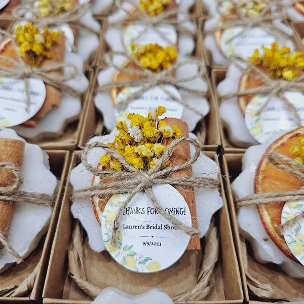 Lemon Themed Bridal Shower Favors For Guests, Soap Baby Shower Favors, Thank You Favors, Wedding Party Favors