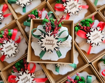 Xmas Party Favors, Mini Christmas Soaps, Christmas Bulk Favors, Happy Holiday Party Gifts, New Year Party Favors