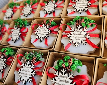 クリスマスの香りの石鹸ギフト | パーソナライズされたクリスマスギフト | カスタムクリスマスギフト | クリスマステーブル | 新年のメリークリスマスギフト