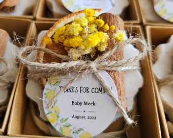 Lemon Themed Party Favors For Guests, Orange Wedding Favors, Baby Shower Favors, Bridal Shower Favors, Thank You Favors